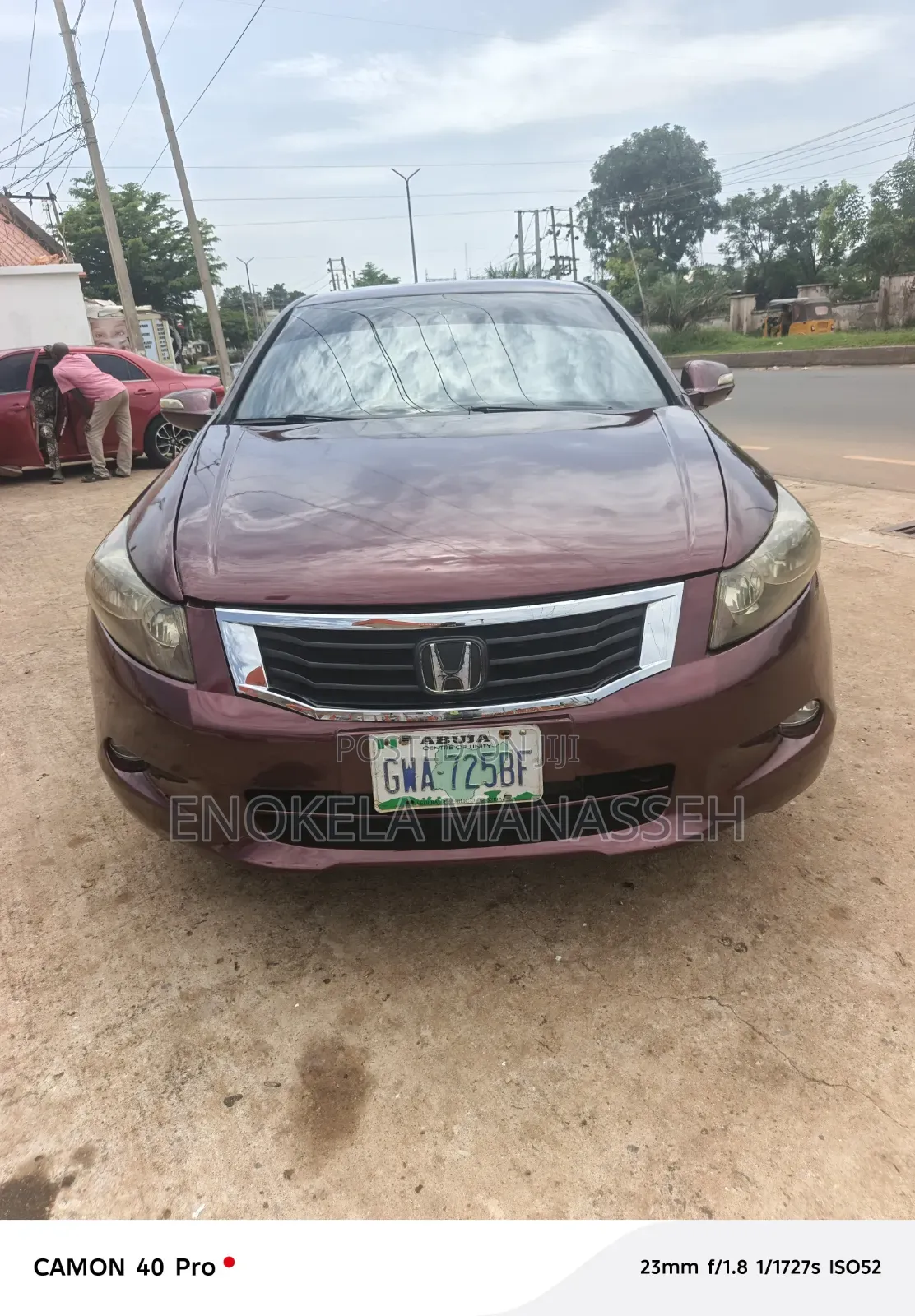 Honda Accord 2.0 Comfort Automatic 2008 Maroon