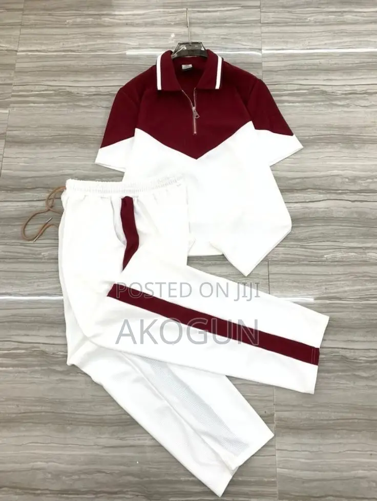 Men’s Casual 2-Piece Tracksuit Set – Premium T-Shirt Joggers