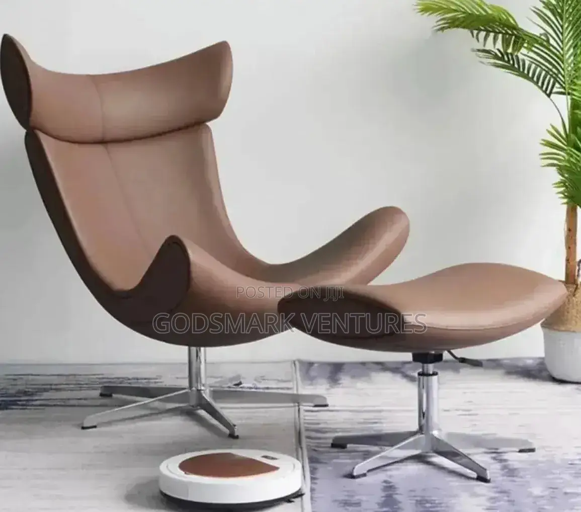 Accent Chair With Ottoman