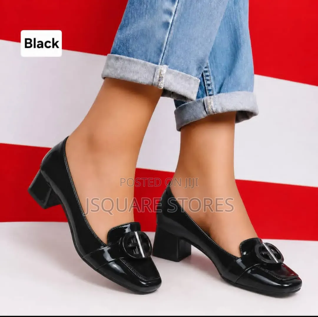 Women Office Shoes With Block Heels Available in Colors Sizes 37 - 42