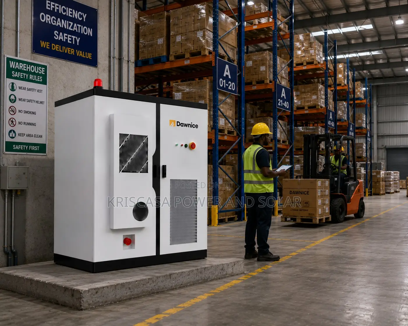 Dawnice 125kW 265kWh ESS for Hotels, Factories Estates