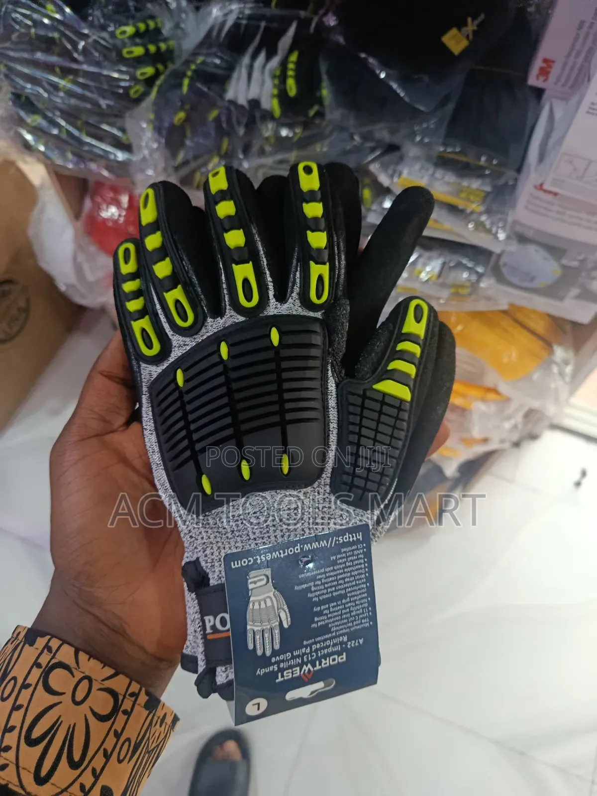 Portwest A722 Anti Impact Cut Resistant Level C Work Gloves