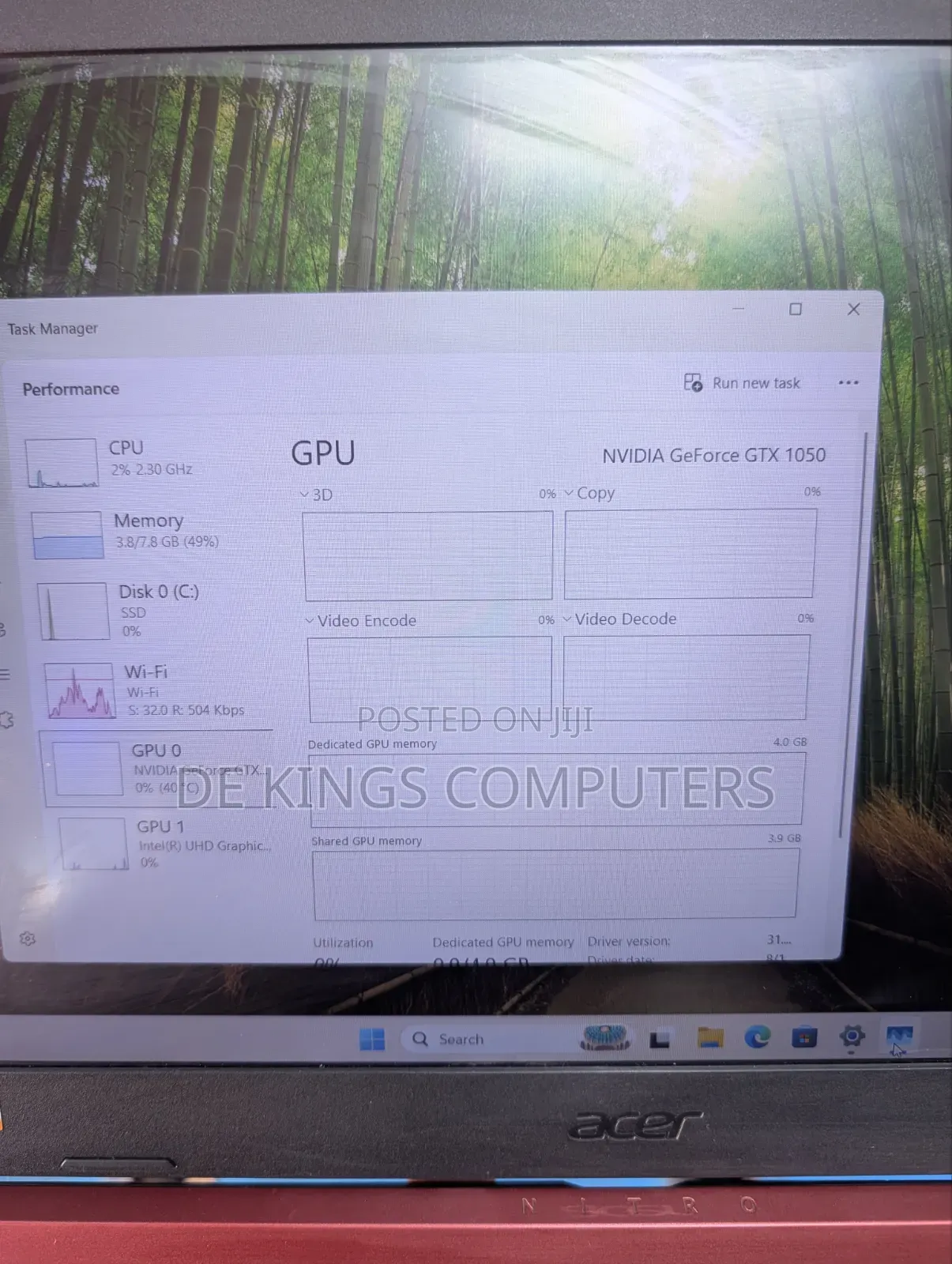 Laptop Acer Nitro 5 8GB Intel Core i5 SSD 256GB