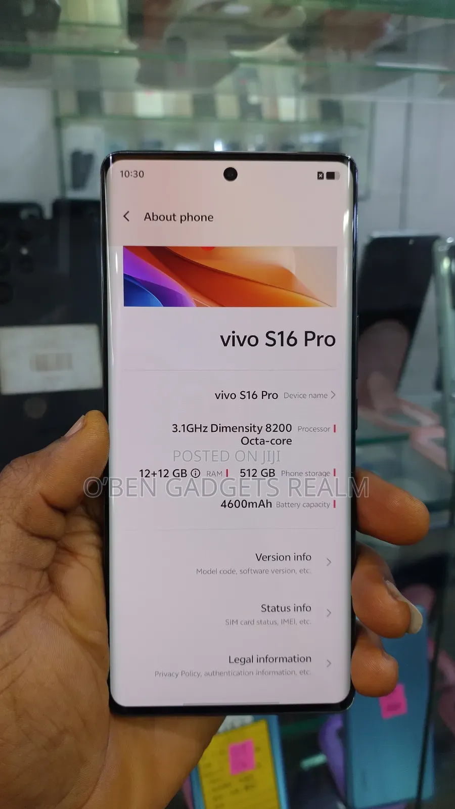 Vivo S16 Pro 512 GB Black