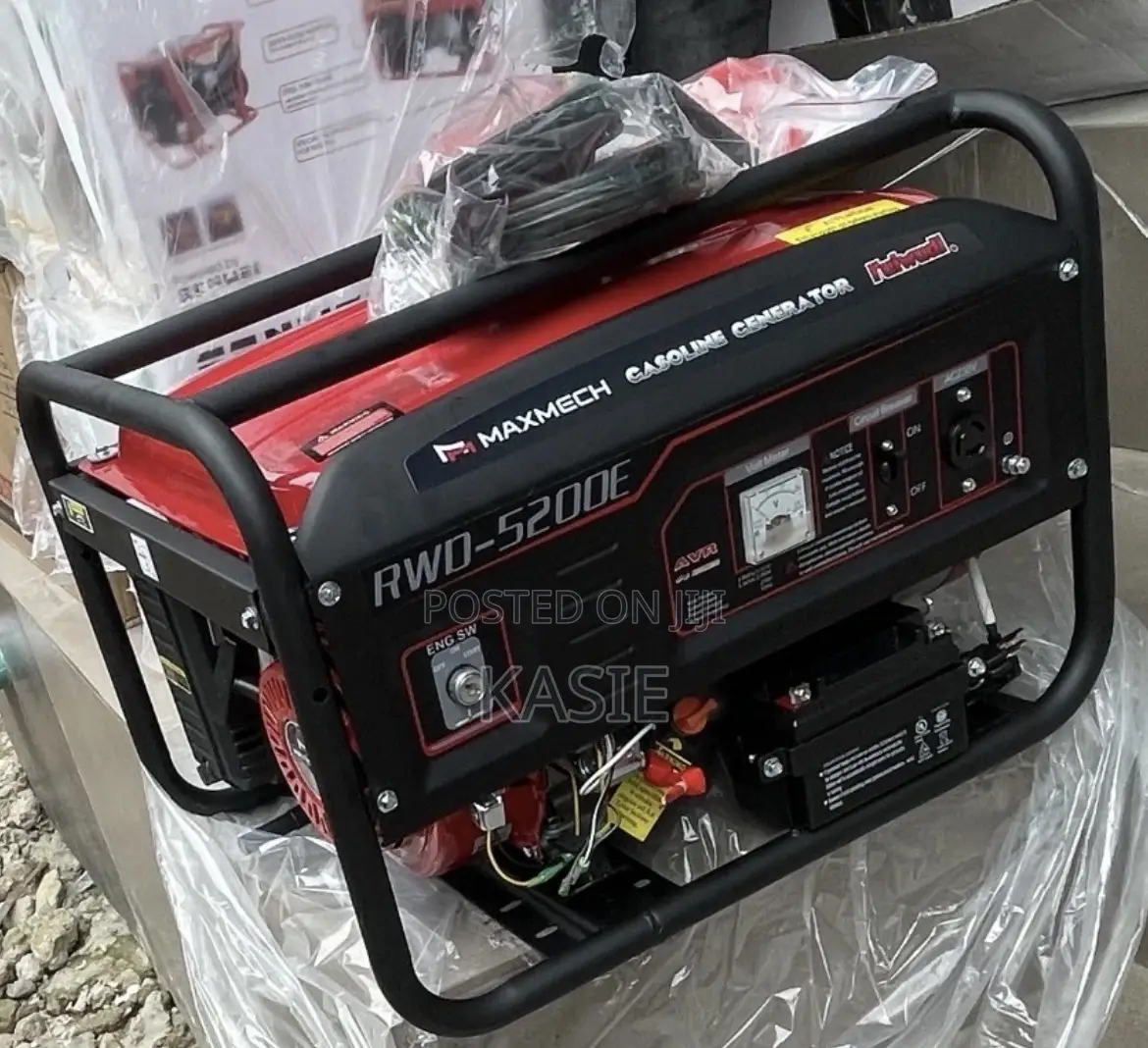 Rwd5200e2. 5.5kva Original Maxmech Petrol Key Start Generator