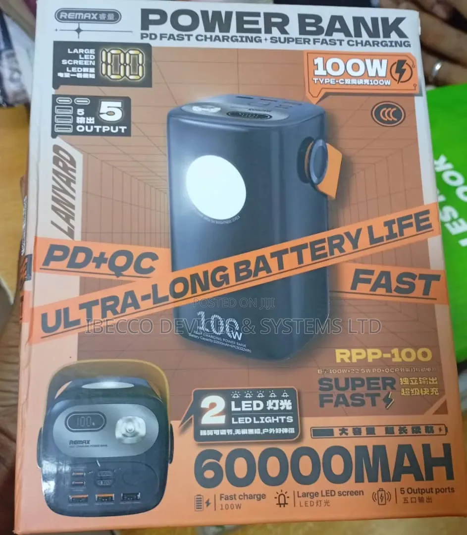 REMAX 60000MAH 100W Laptop Power Bank