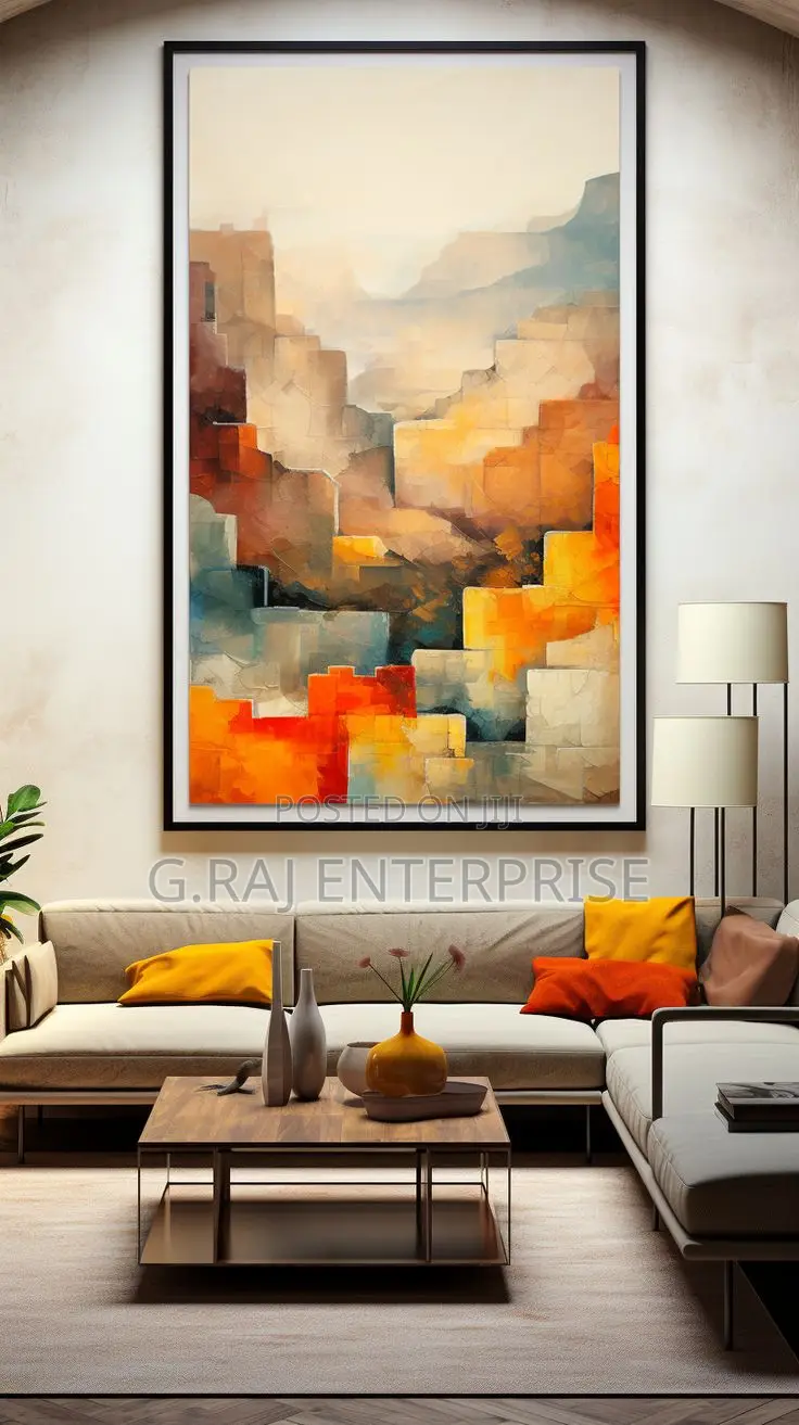 Living Room Large Artwork for New Home Interior Decoration in Lagos