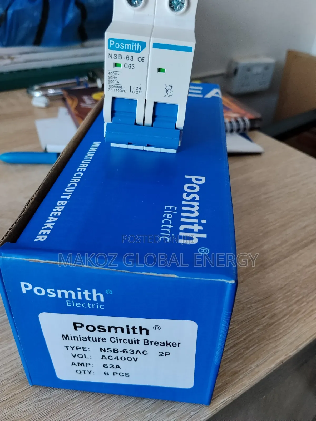 Posmith 63A AC Breaker Double Pole
