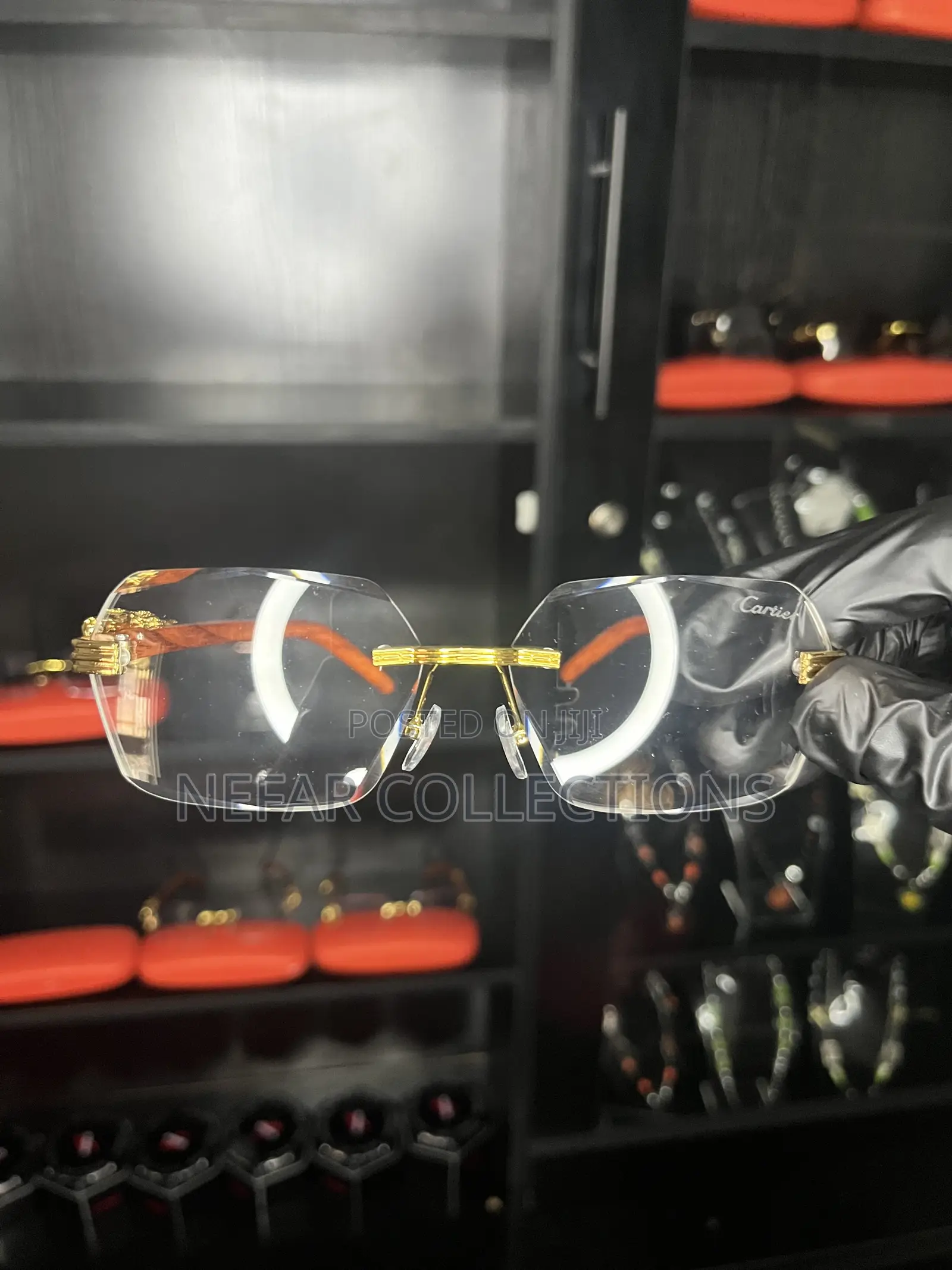 Cartier Eyeglass With Protective Case - Clear Lens