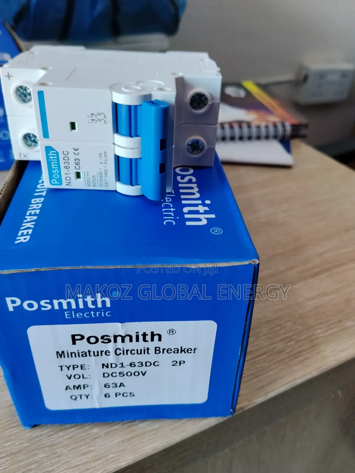 Posmith 63A DC Circuit Breaker Double Pole