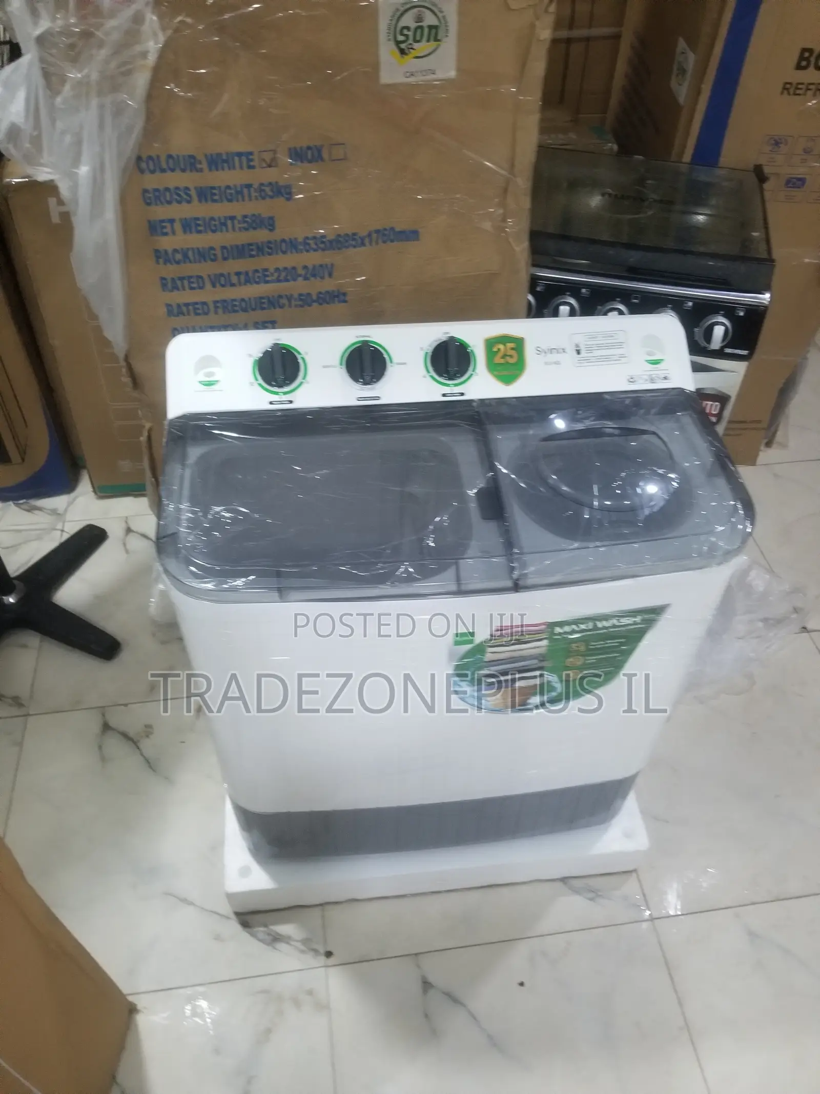 Top Load Syinix 8.5KG Washer