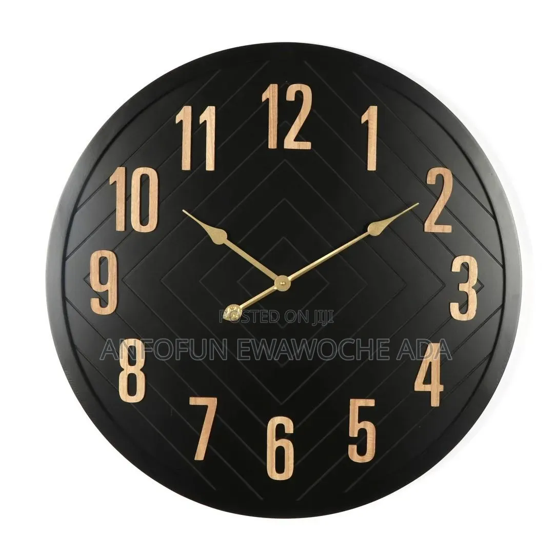 70cm Wood Frame Wall Clock (W241132)