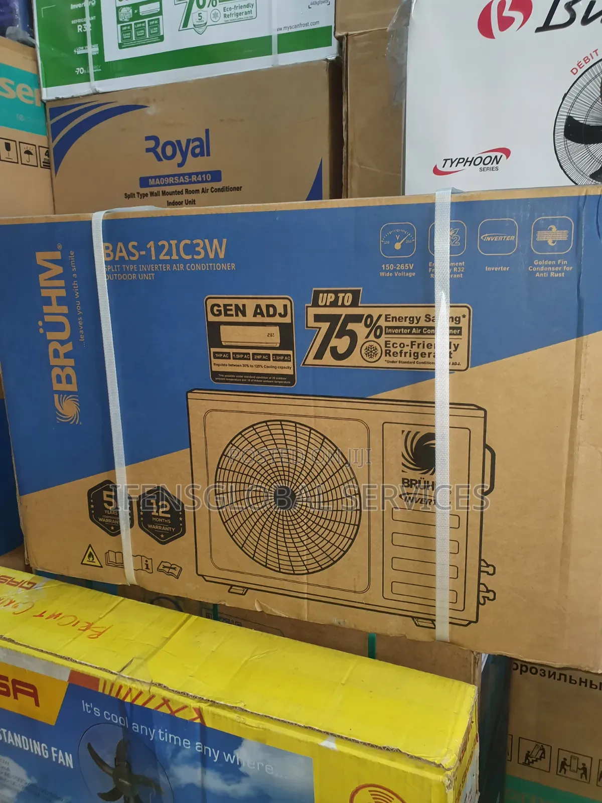 1 5hp Bruhm Inverter AC 75% Energy Savings
