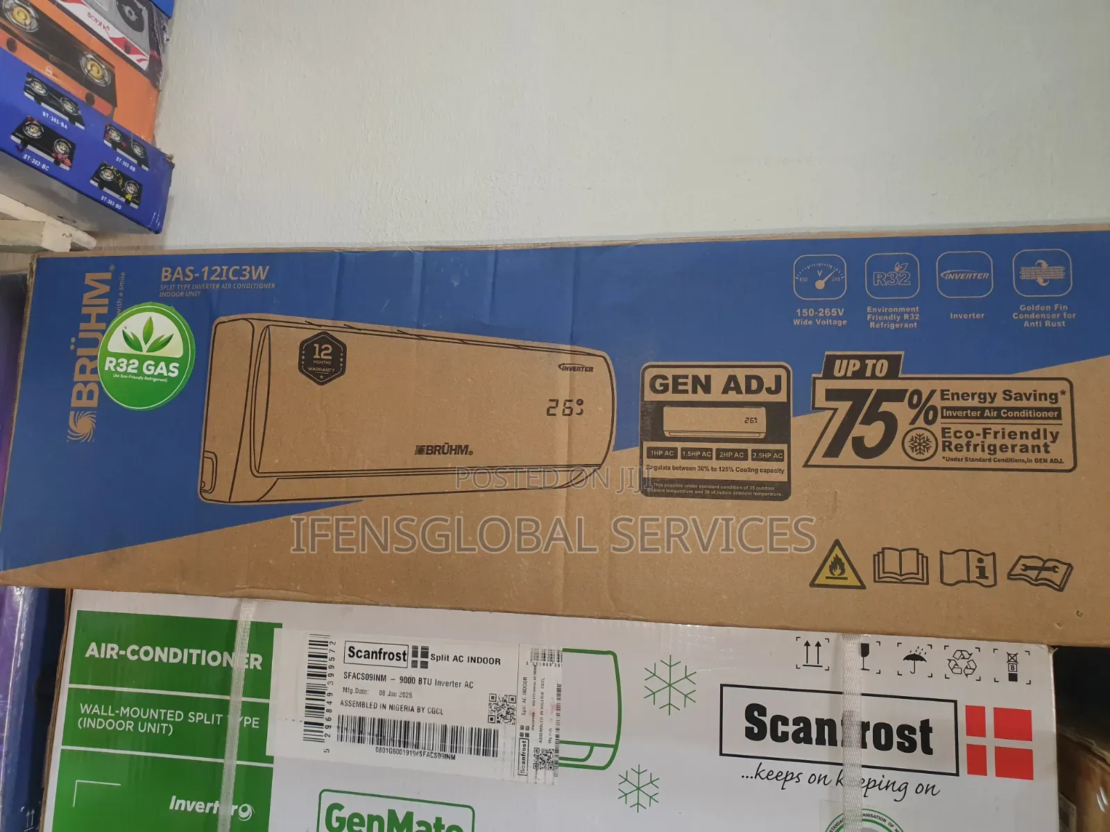 1 5hp Bruhm Inverter AC 75% Energy Savings