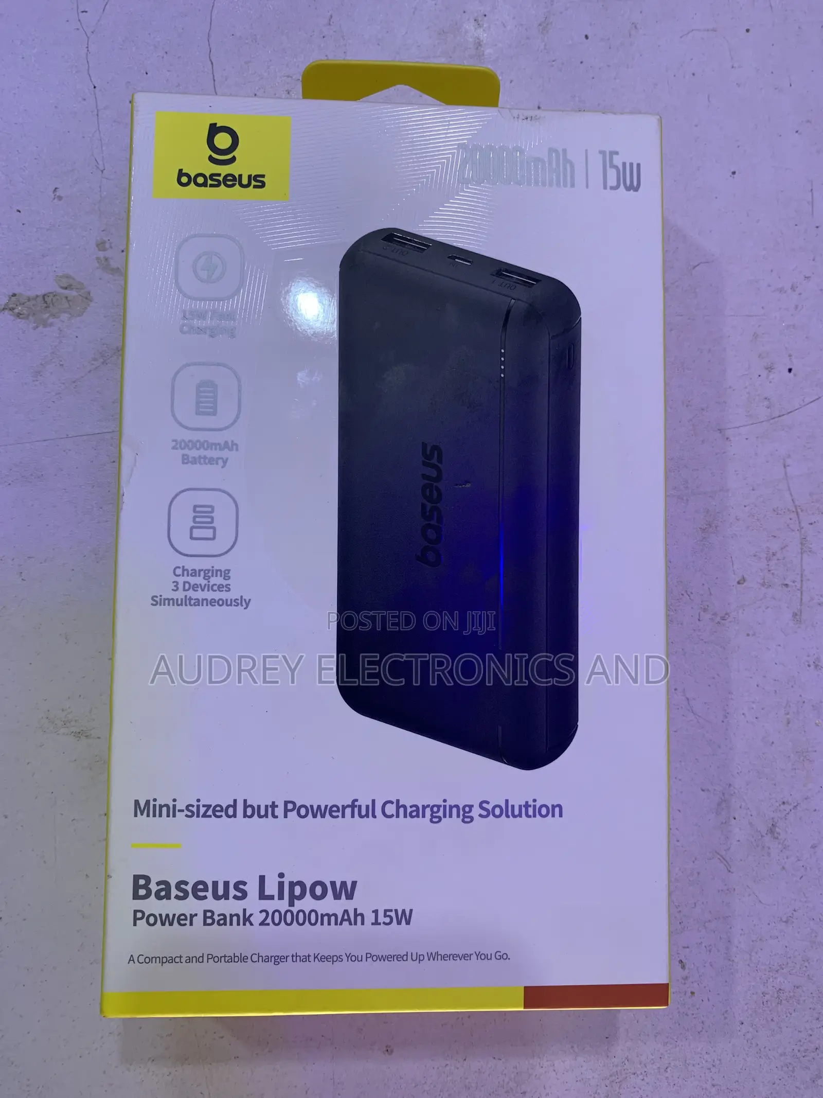 Baseus Lipow 20000mAh 15W Fast Charging Power Bank