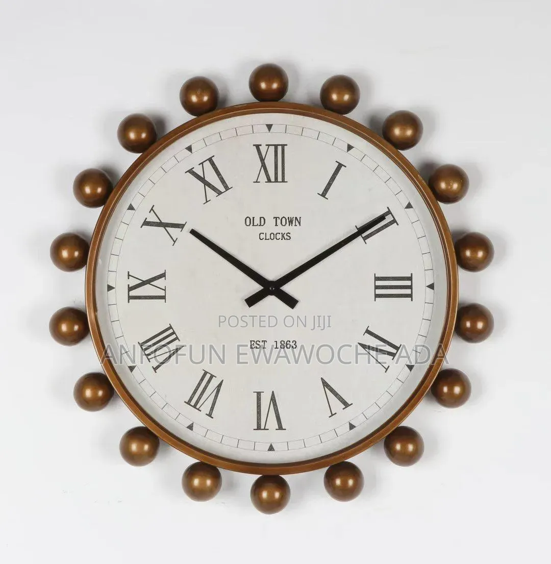 60cm Metal Frame Wall Clock (W308103)