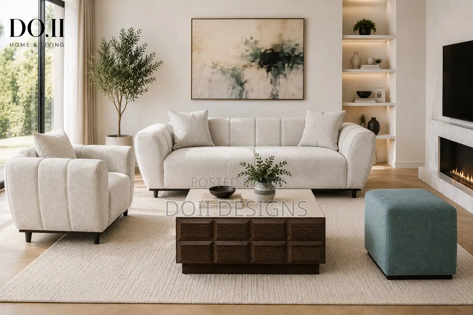 Square Pouffe