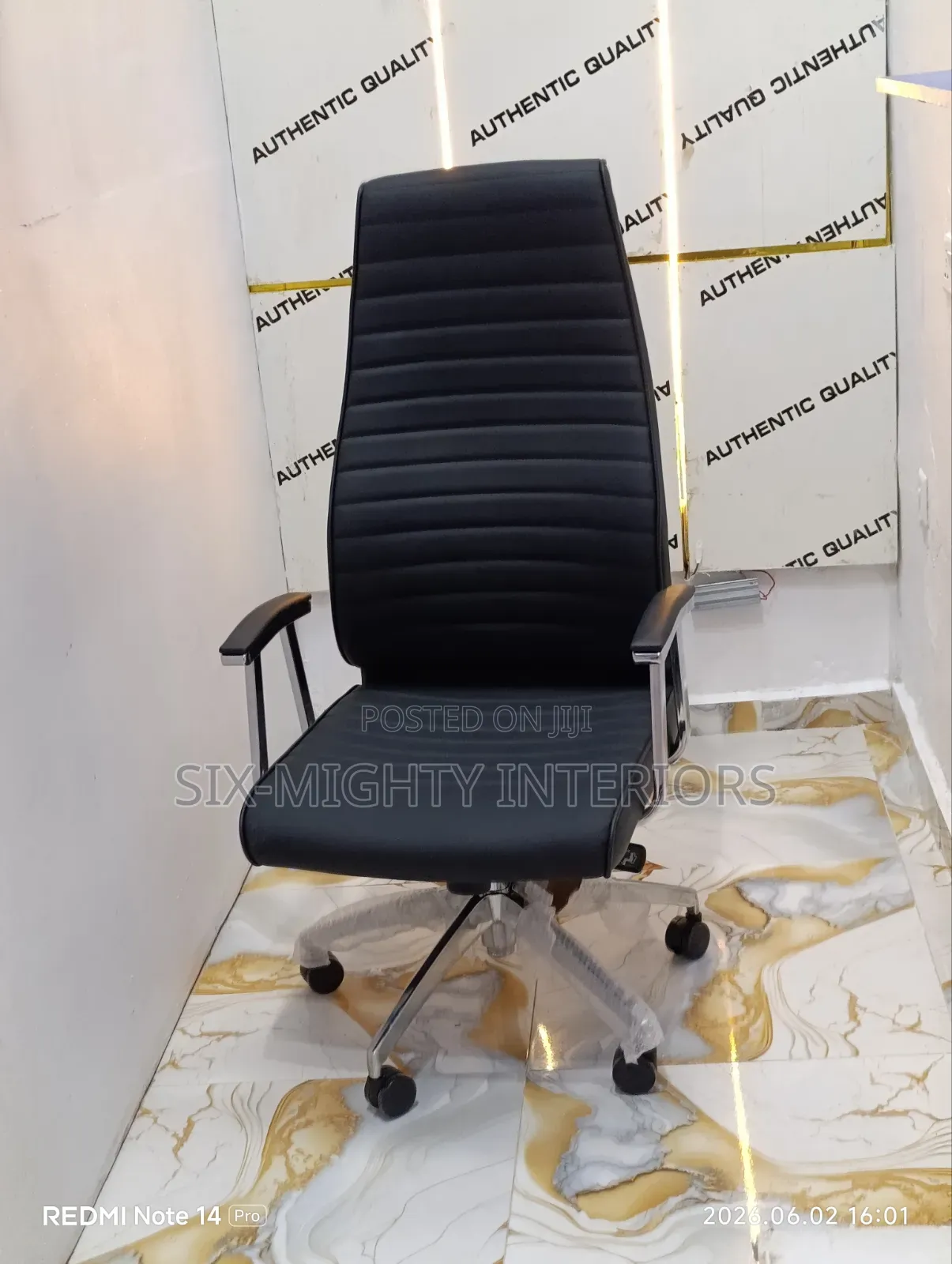 A Set of Office Table With Office Executive Chair