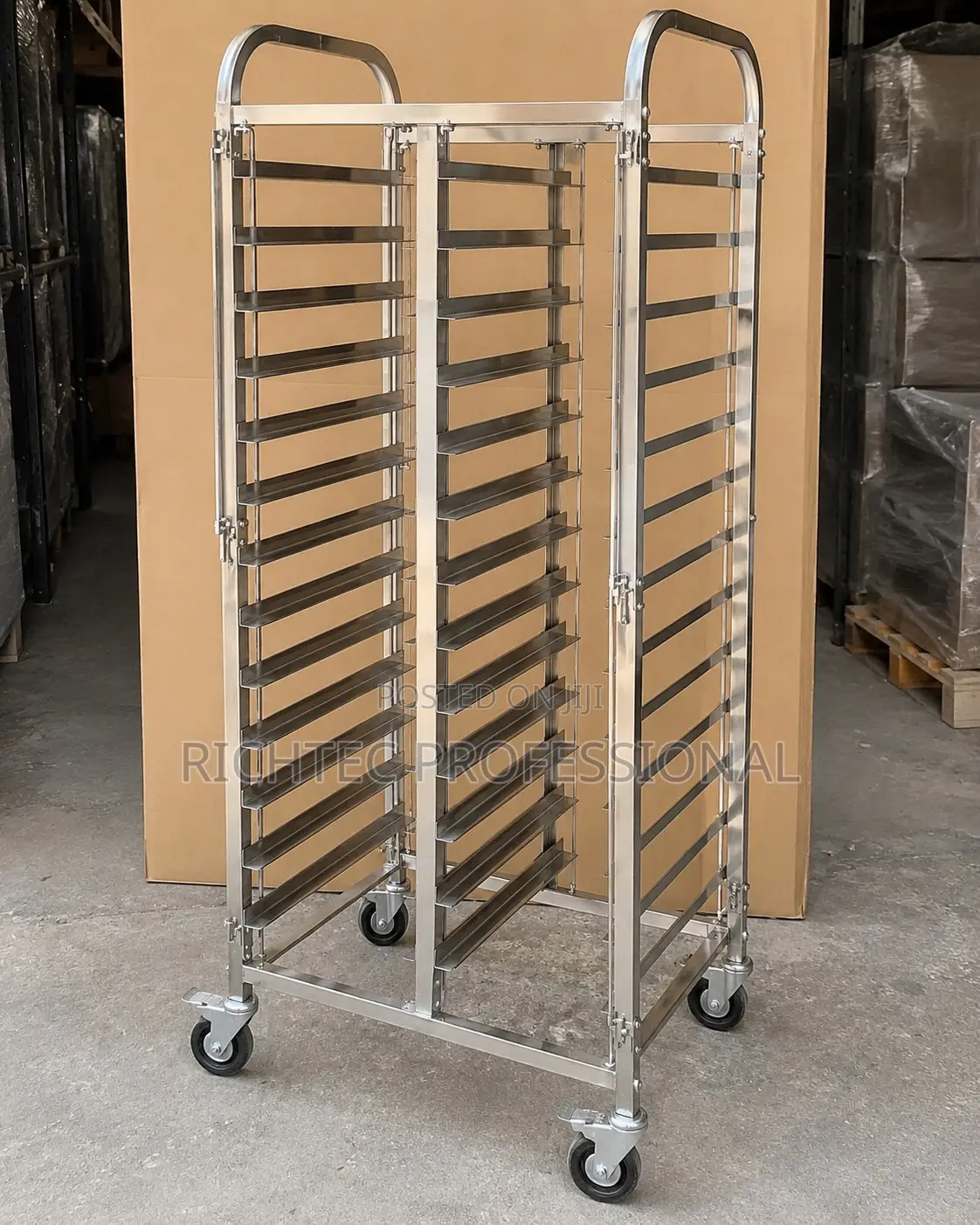 16-Layer Stainless Tray Rack