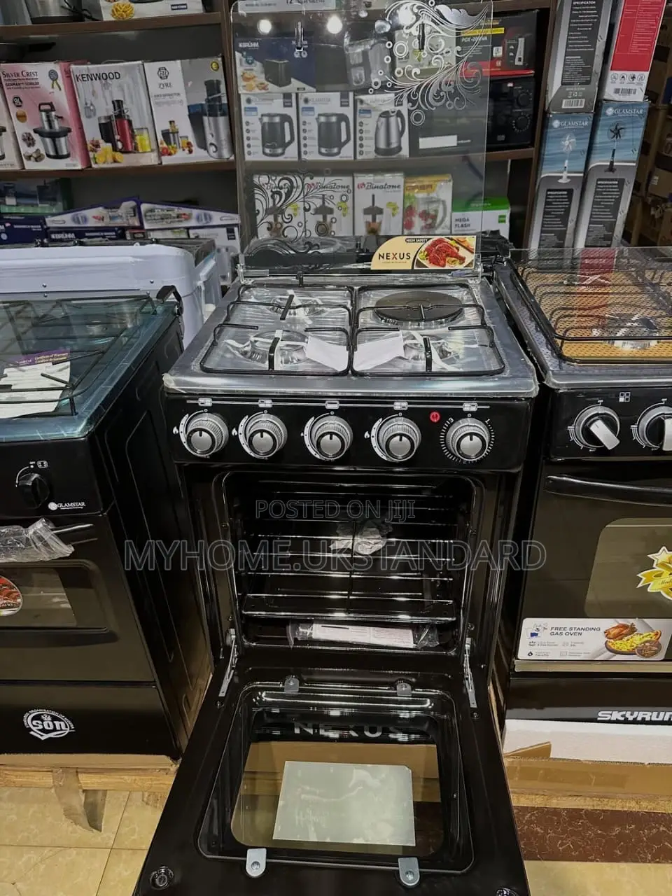 Nexus 60x60cm Standing Gas Cooker With Oven 3 by 1electric