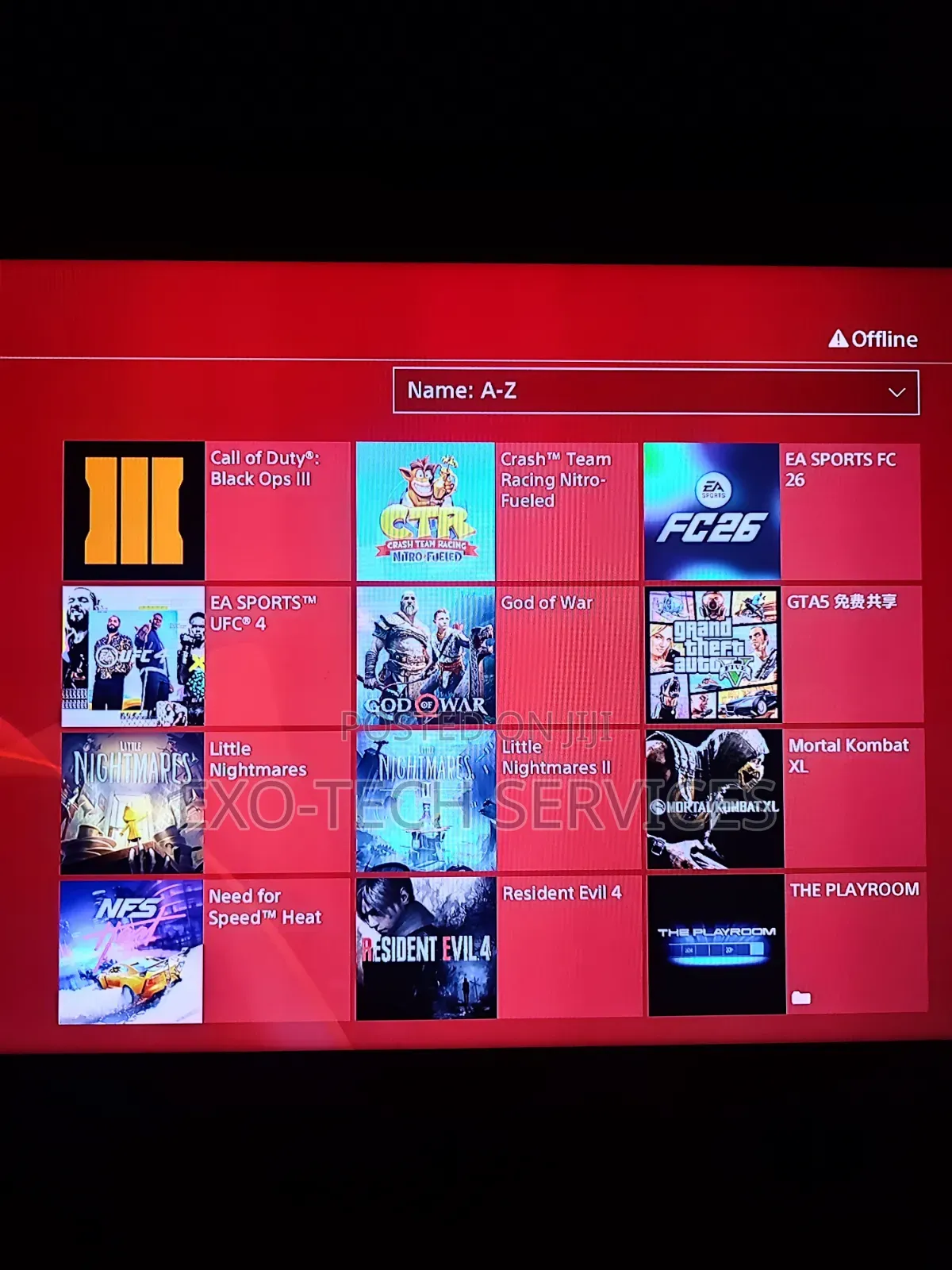 PS4 With Games Installed