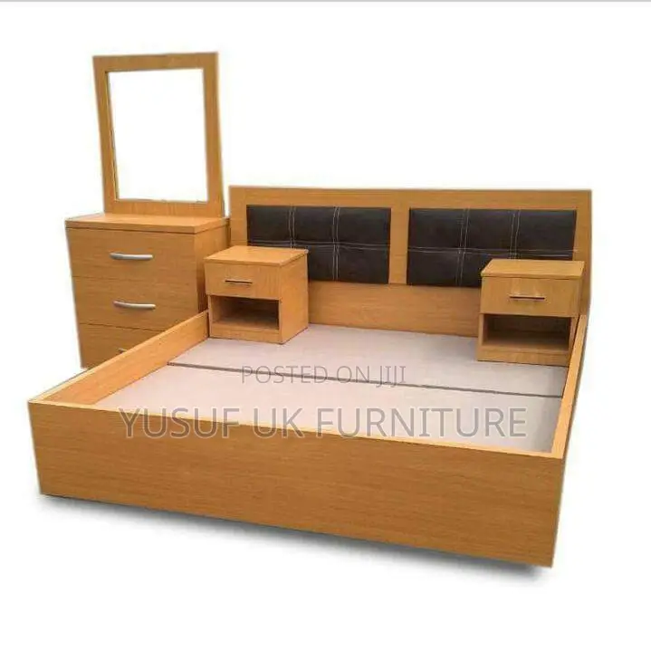 6/6 Wooden Bed With Dresser