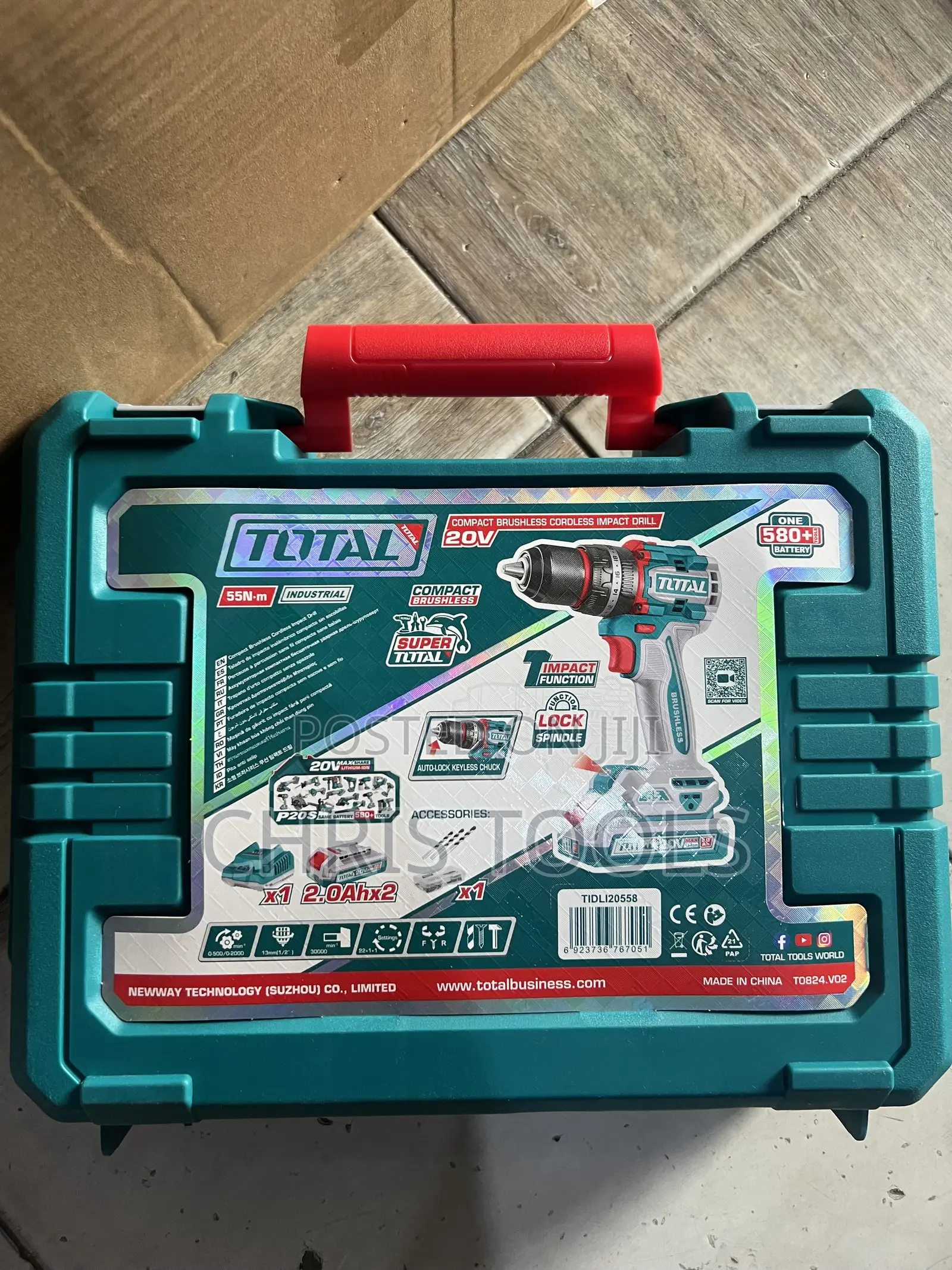TOTAL 20V Brushless Cordless Impact Drill