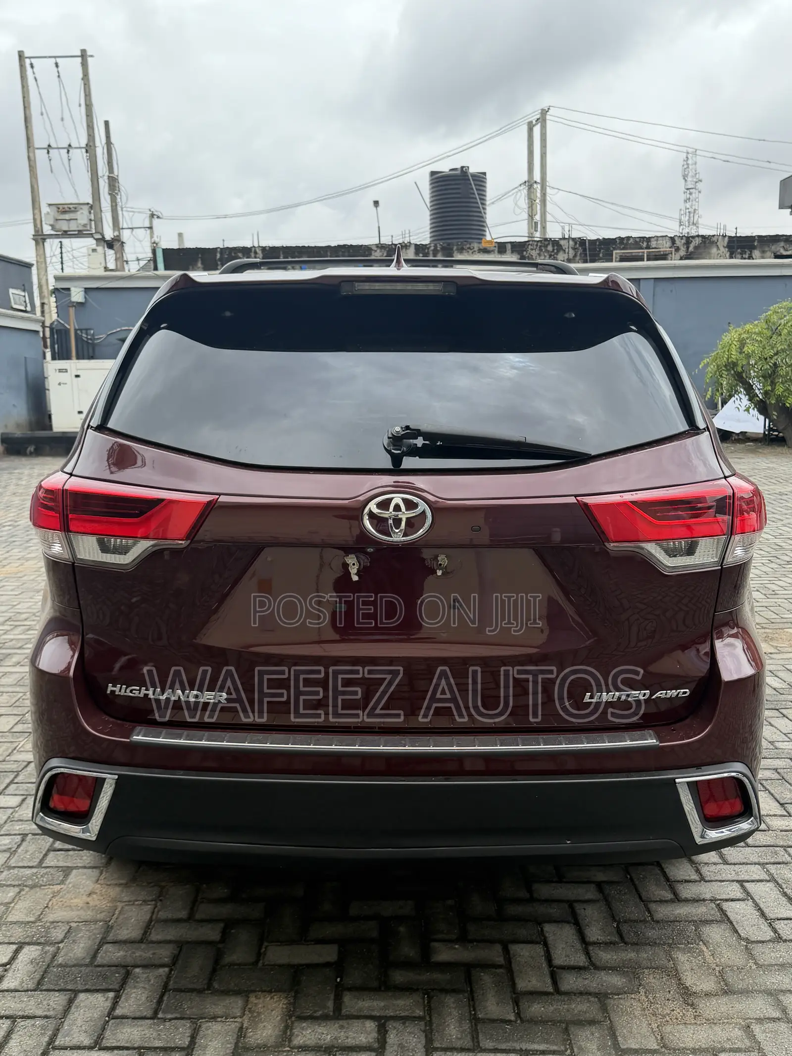 Toyota Highlander Limited 4x4 V6 (3.5L 6cyl 8A) 2018 Burgundy