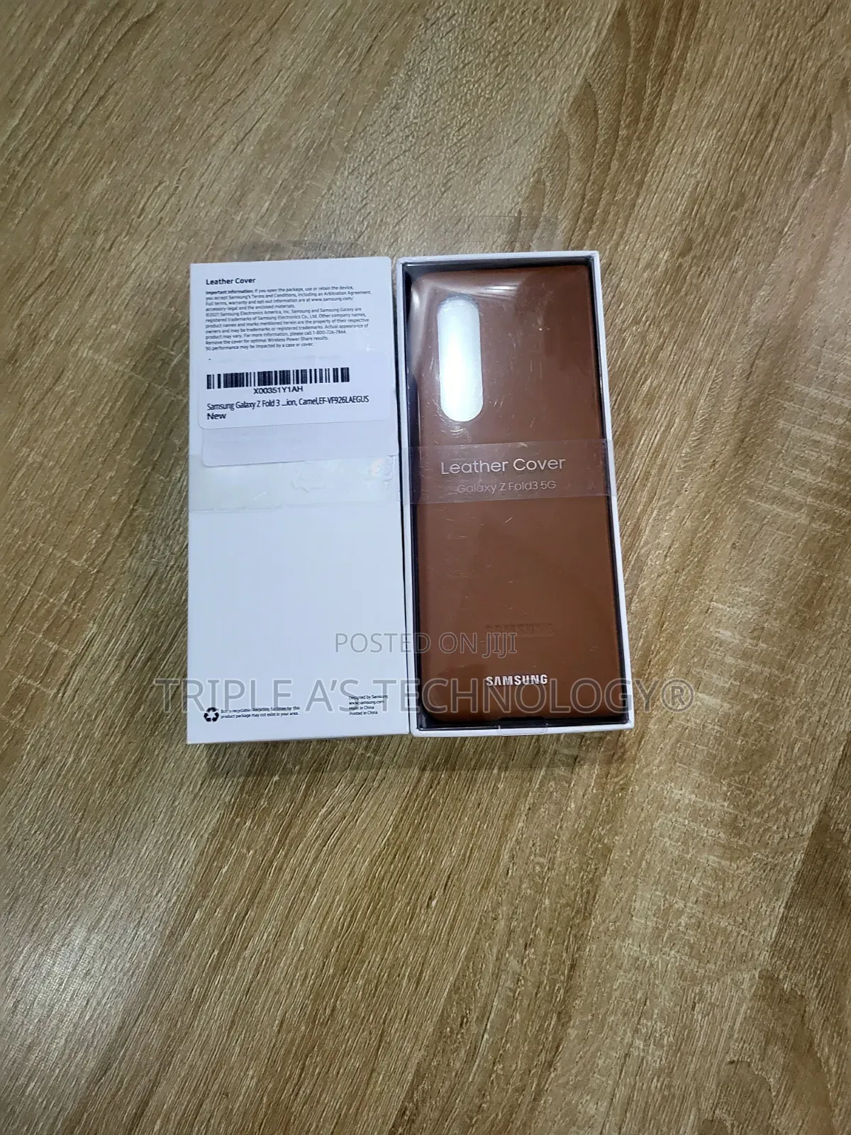 Original Official Samsung Galaxy Z Fold 3 Phone Case, Leather Case