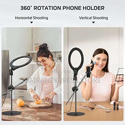 10 Inches Short Ring Light With Tab Holder B3s