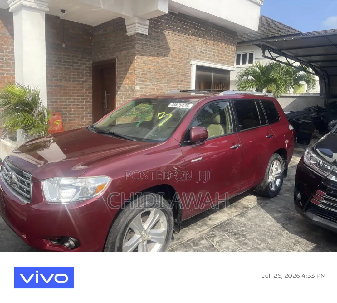 Toyota Highlander Limited 2009 Red