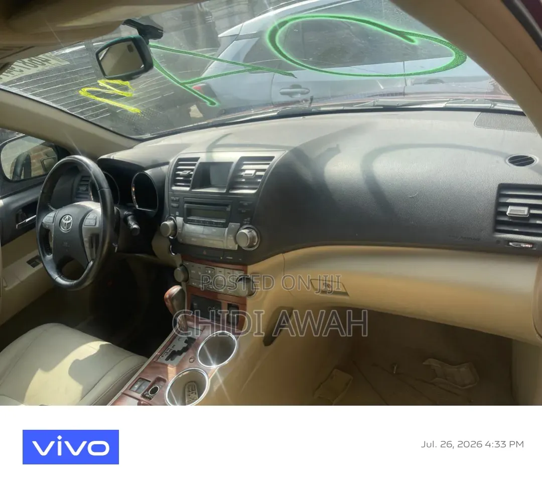 Toyota Highlander Limited 2009 Red