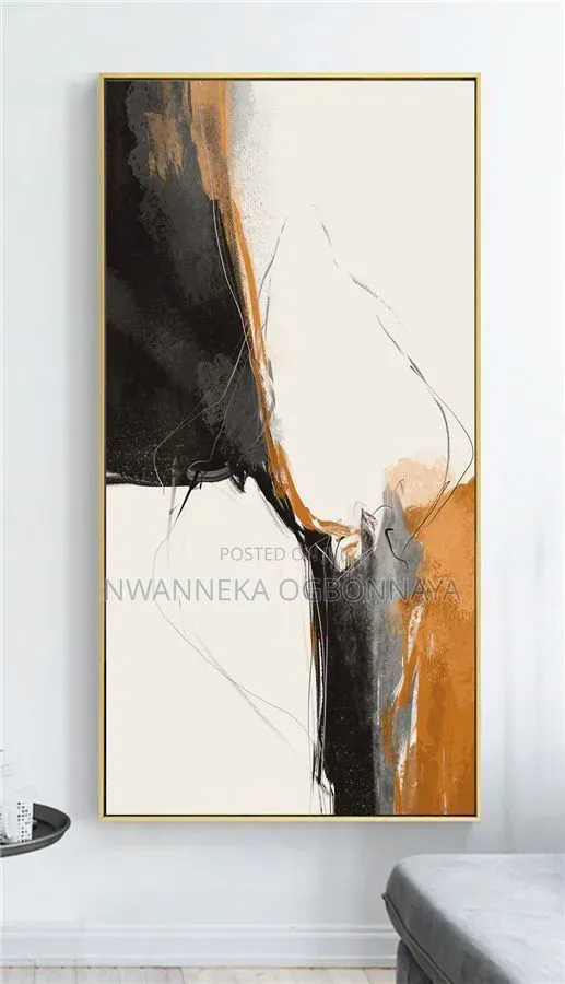 Abstract Line Modern Minimalist Artwork With Acrylic Glass