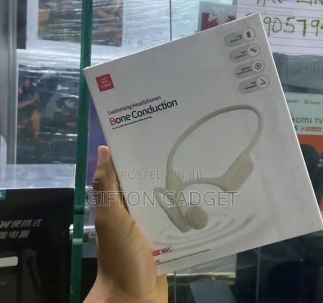 IP68 Waterproof Bone Conduction Swimming Headphones – Open-Ear Wireles