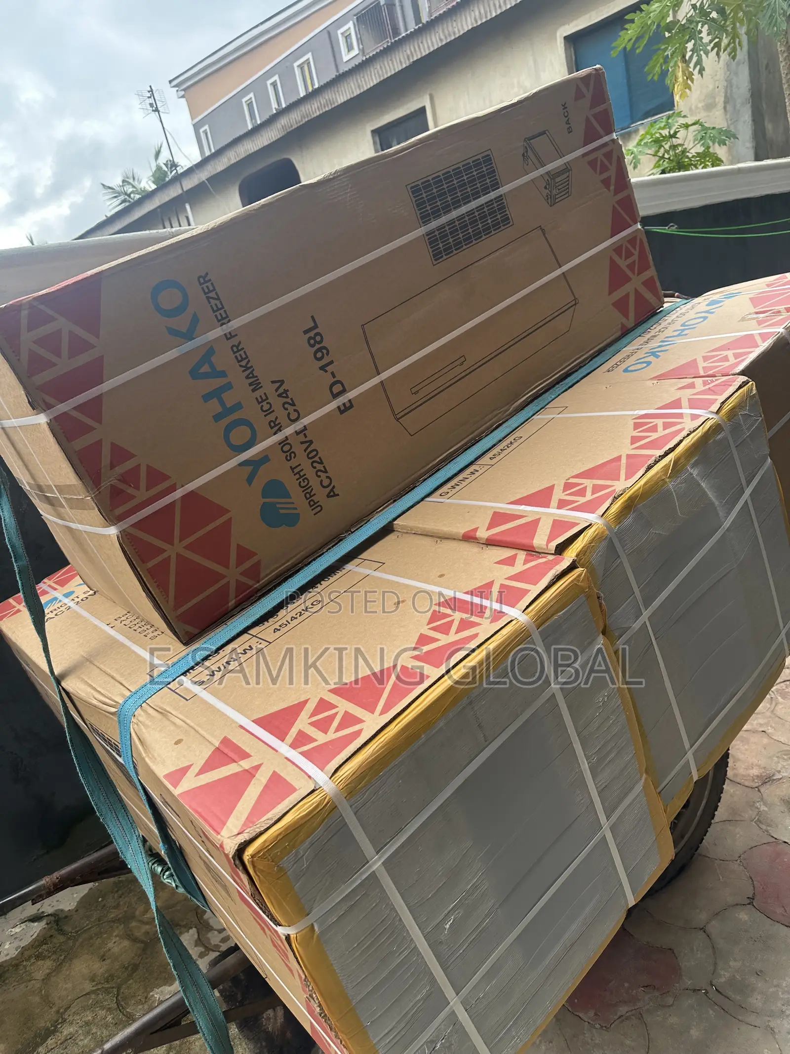 198L Ice Block Maker Upright Freezer