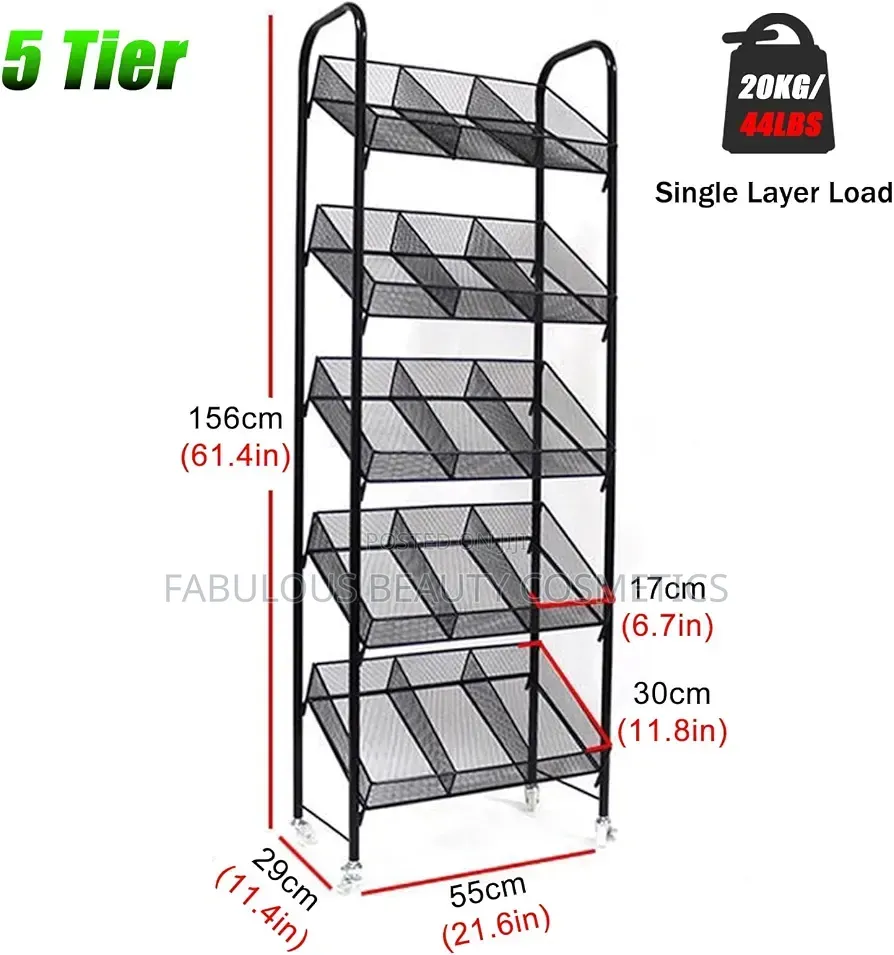 Supermarket Store Organizer Holder Supermarket Shelf Trolley