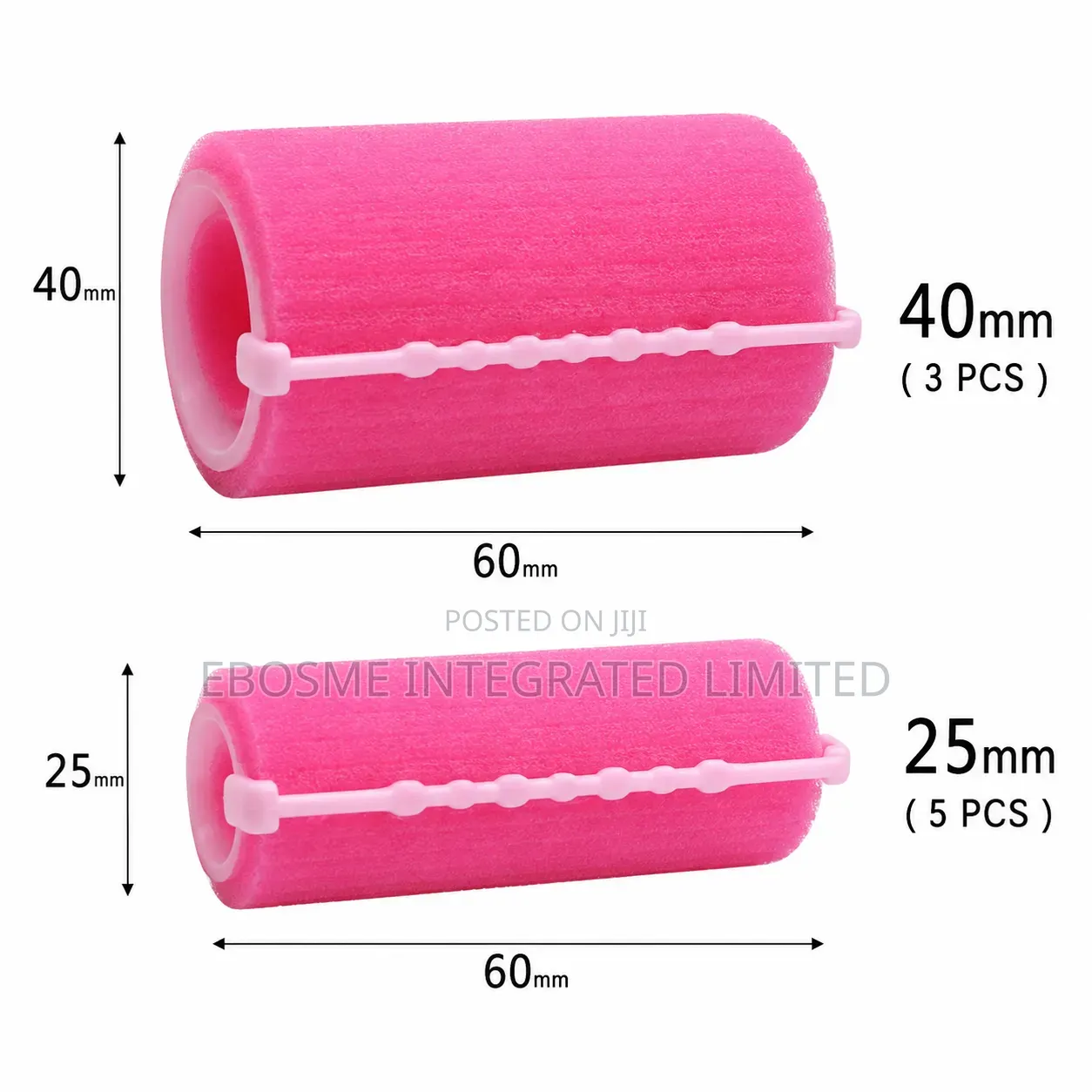 Heatless Soft Sponge Hair Curlers With Clip