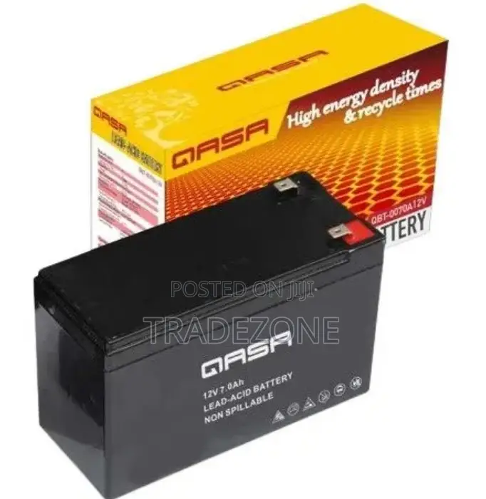 Qasa 12v 7ah Rechargeable Replacement Lead-Acid Battery