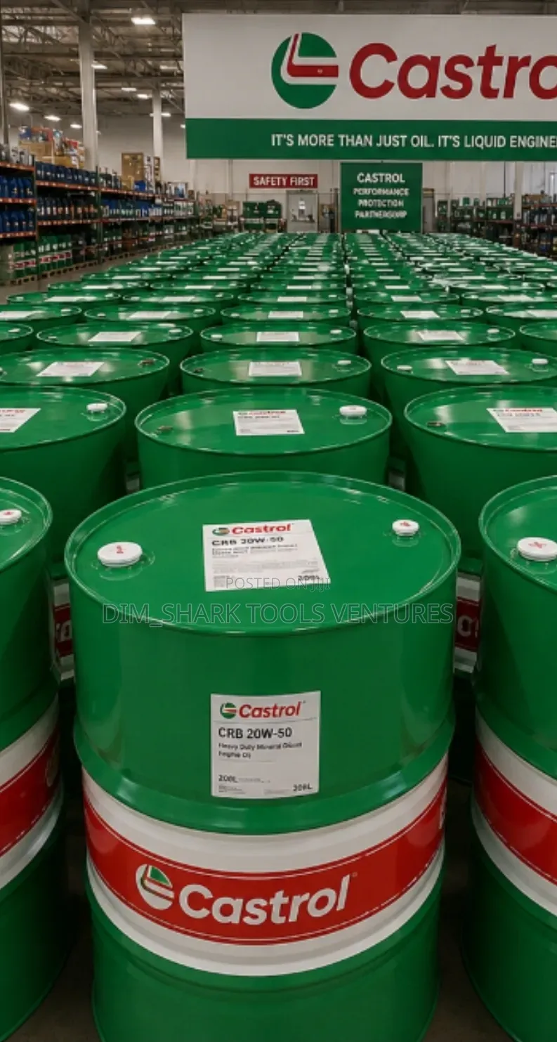 Heavy Drum of Castrol CRB 20w-50 Heavy Duty Mineral Diesel Engine Oil.