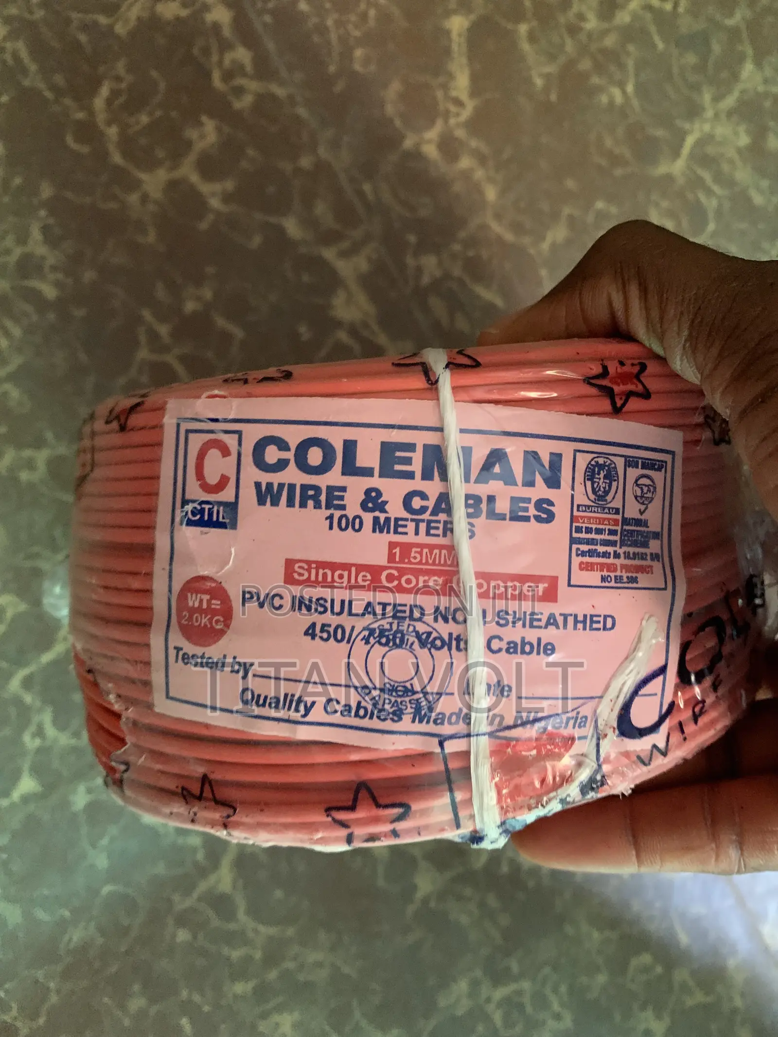 1.5mm Coleman Cable/Wire Single