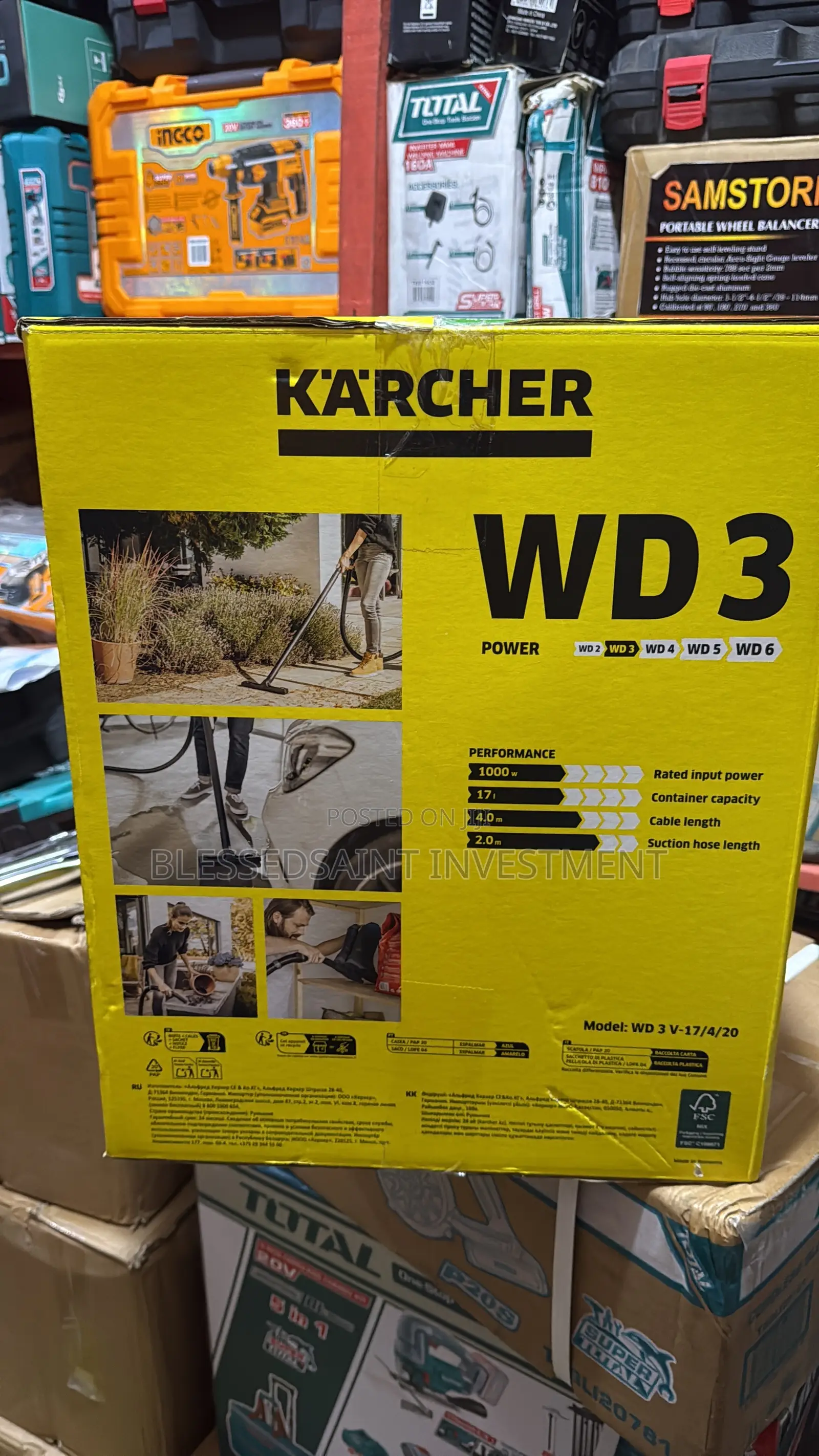 Karcher WD 3 – 17L Wet Dry Vacuum Cleaner