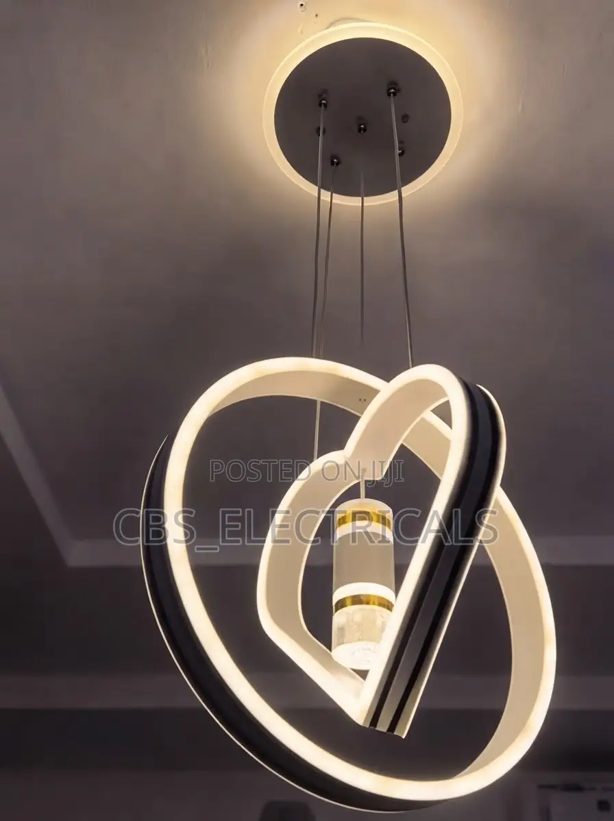 Heart Circular LED Pendant Chandel