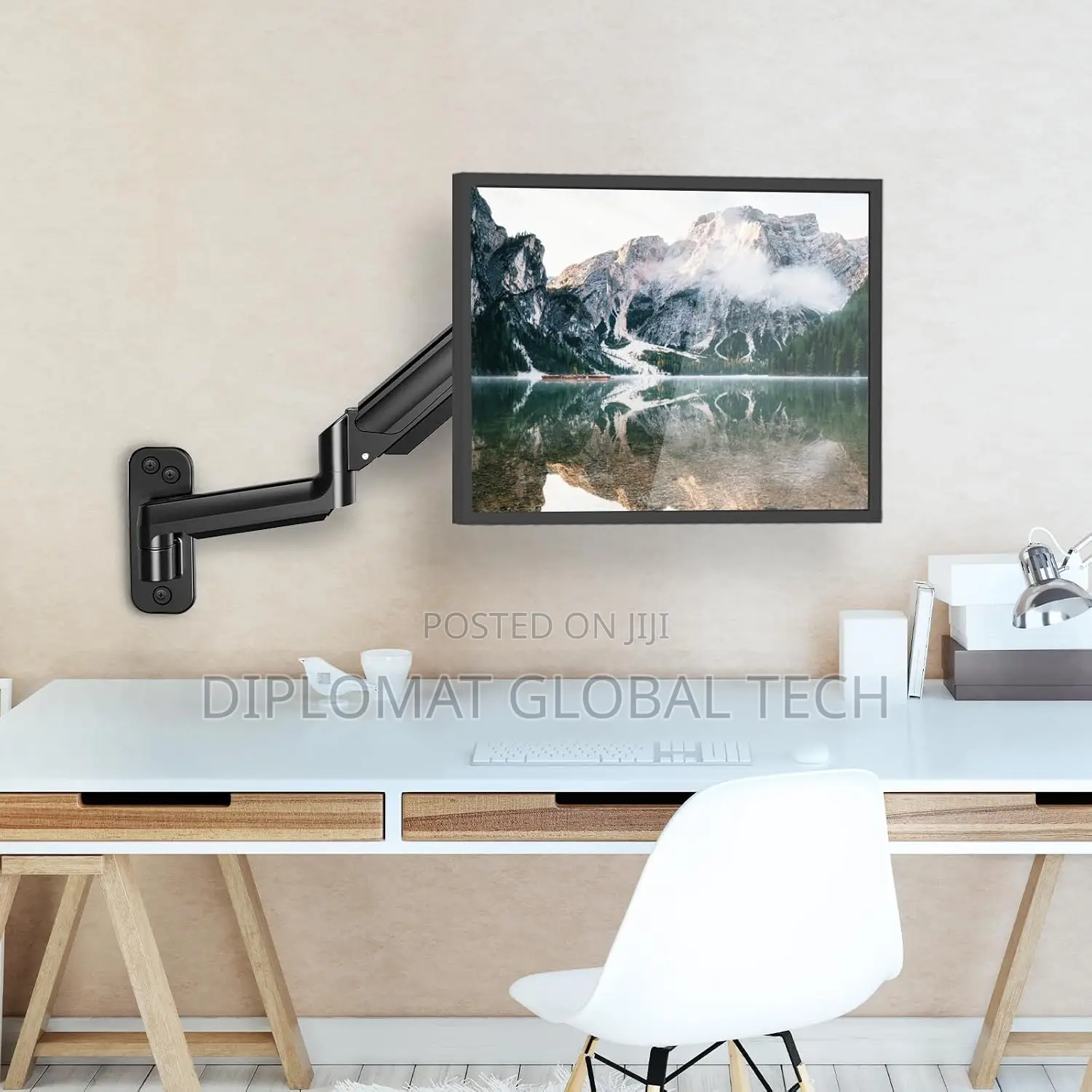 Single Monitor Wall Mount for 13 to 32 Inch Monitor Wall Mount Arm