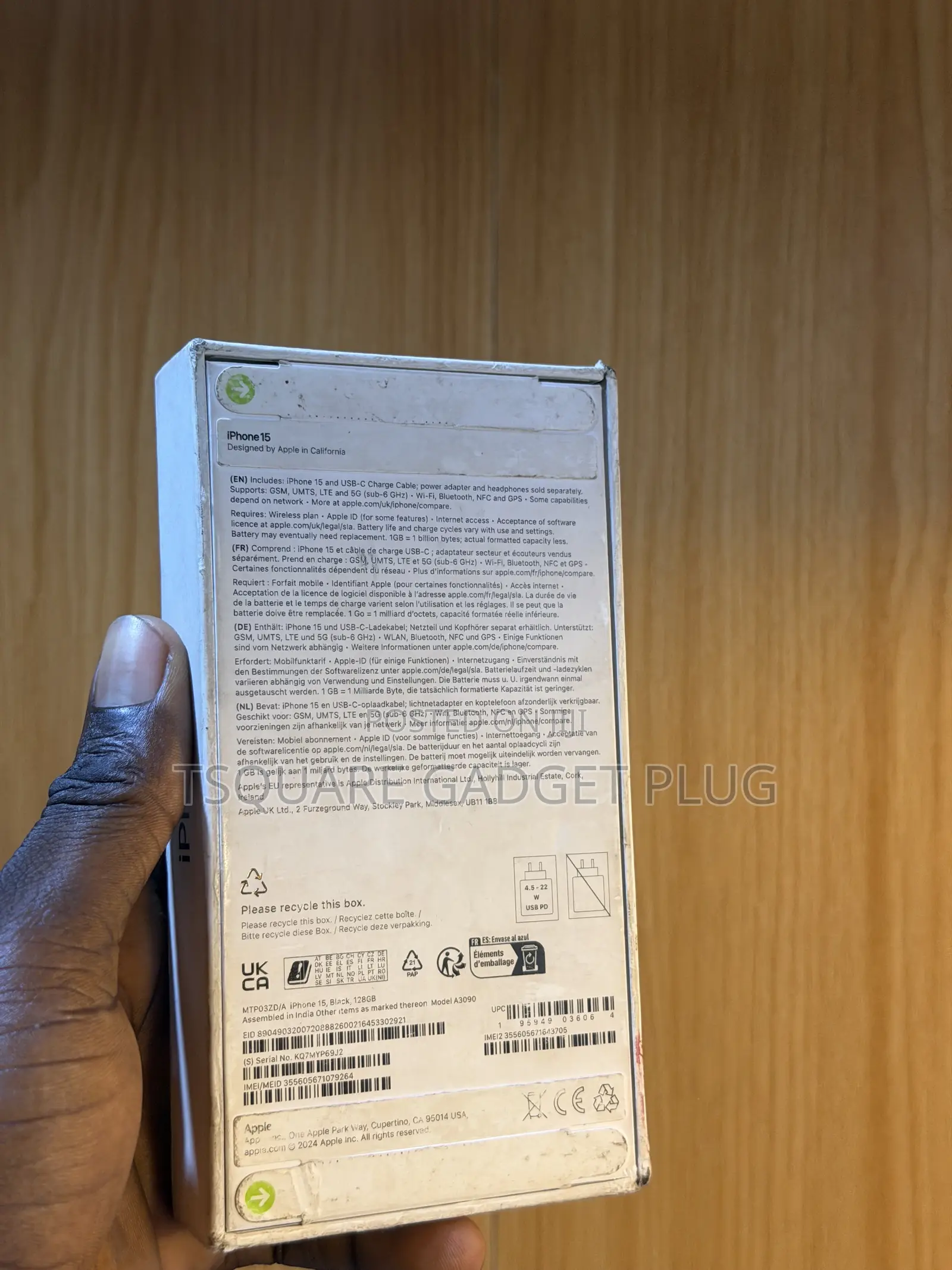 New Apple iPhone 15 128 GB Black