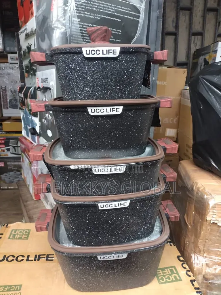 Ucc Life Granite Coating Non-Stick Cookware 10 Pieces Set