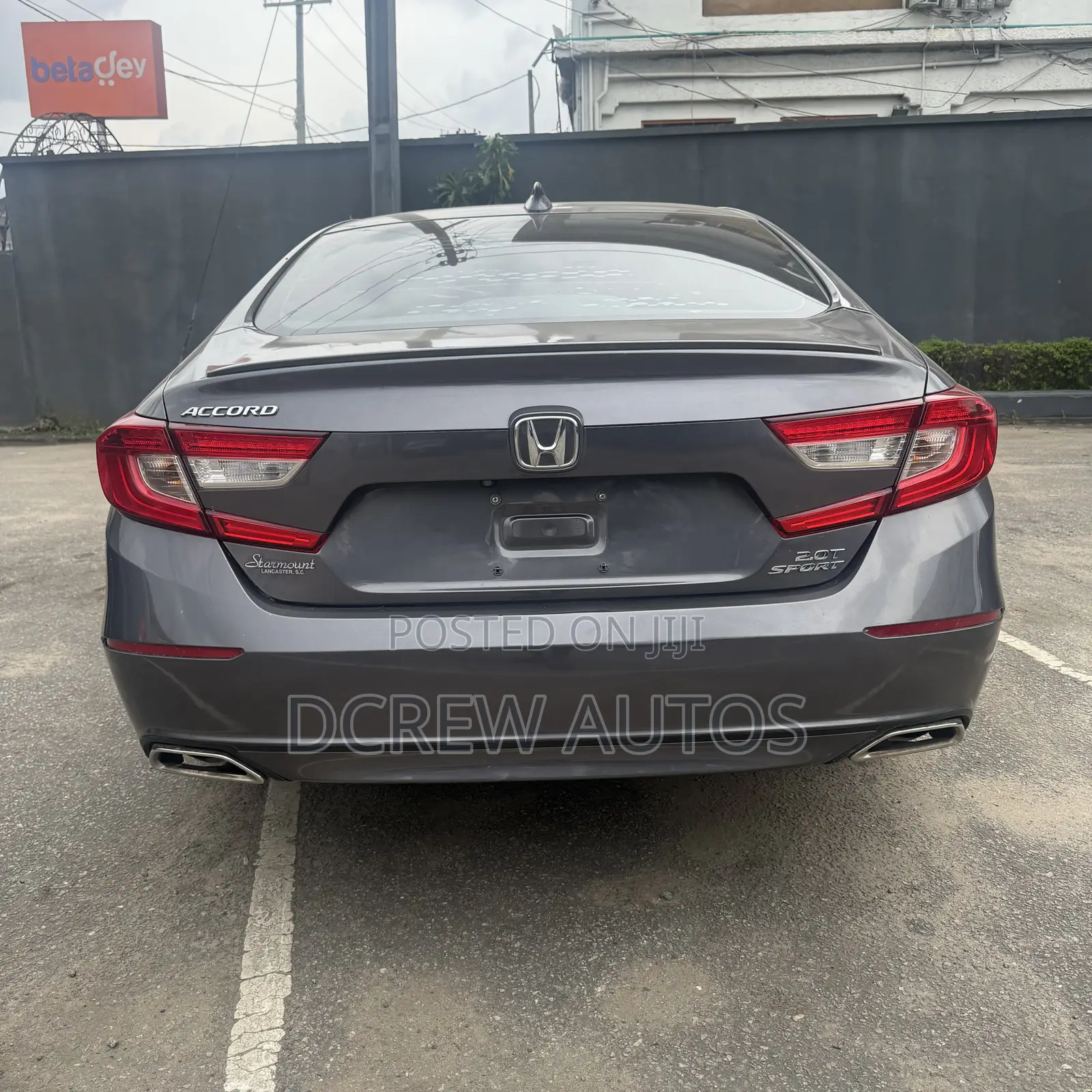 Honda Accord Sport 2.0T 2018 Gray