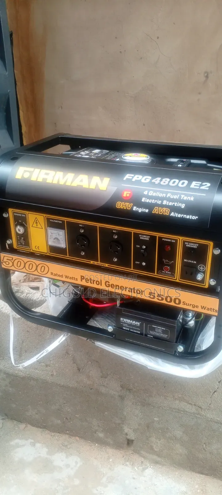 Original Firman Generator 5 kVA 100% Copper Coil SPG 5000