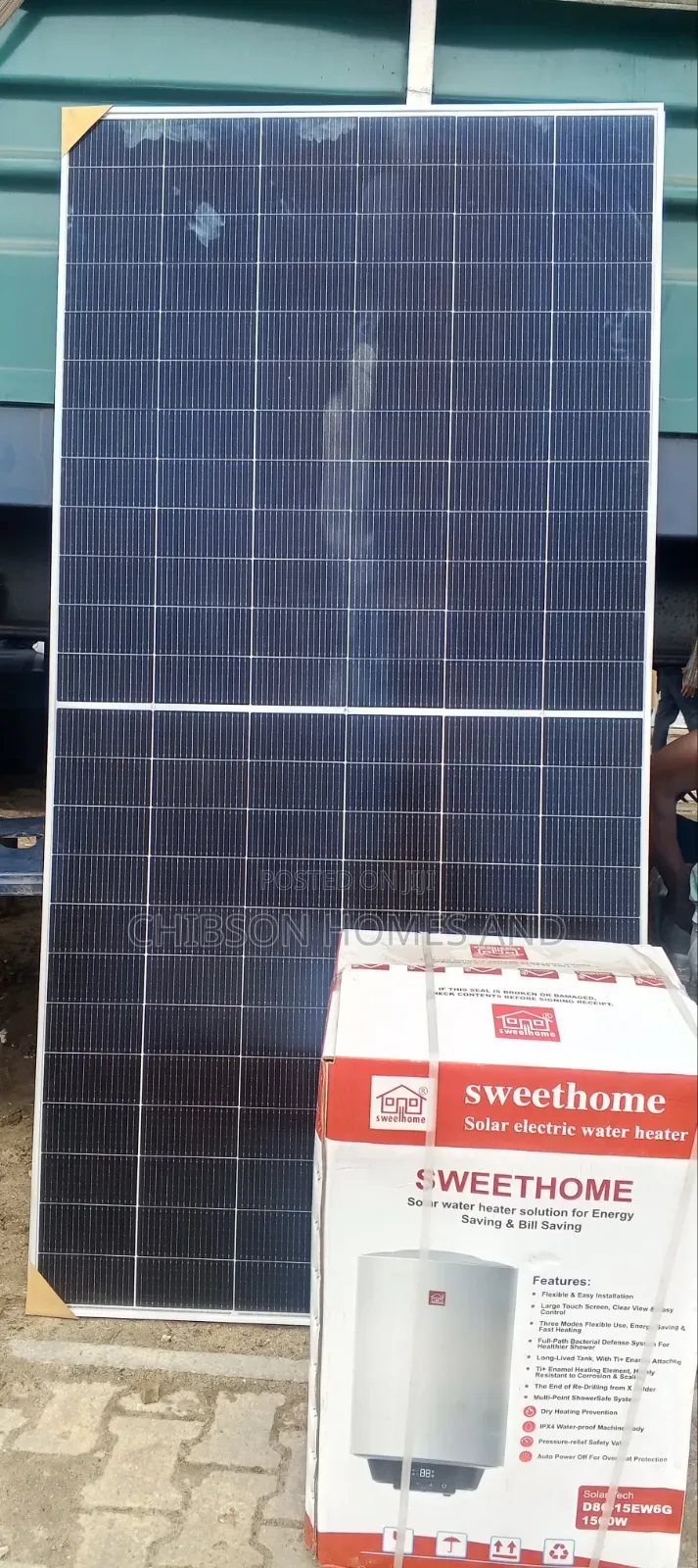 Solar Water Heater With 300W Polycrystalline Solar Panel
