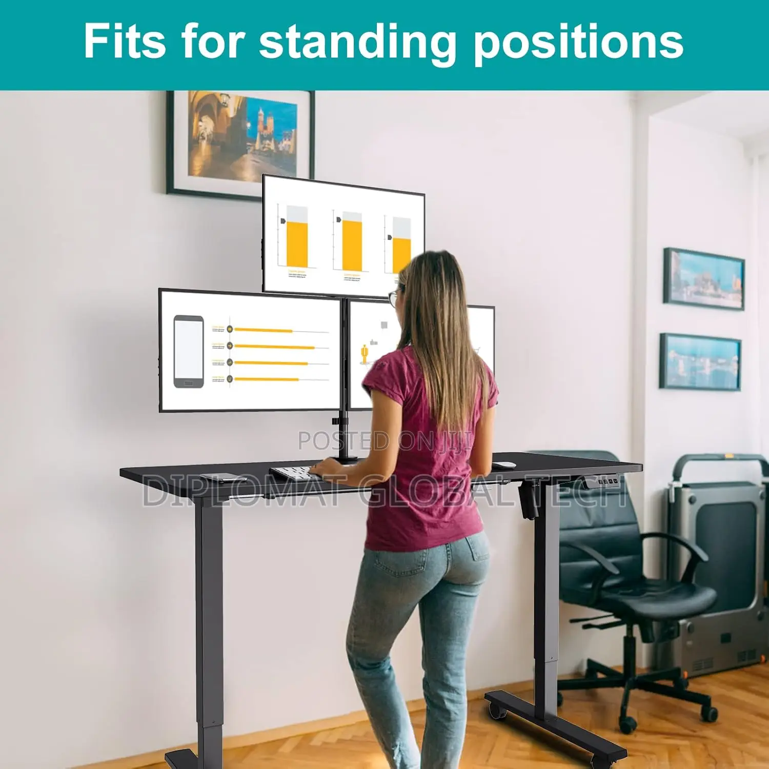 Heavy Duty All Mounted Monitor Stand for 15-33" Inch Monitors