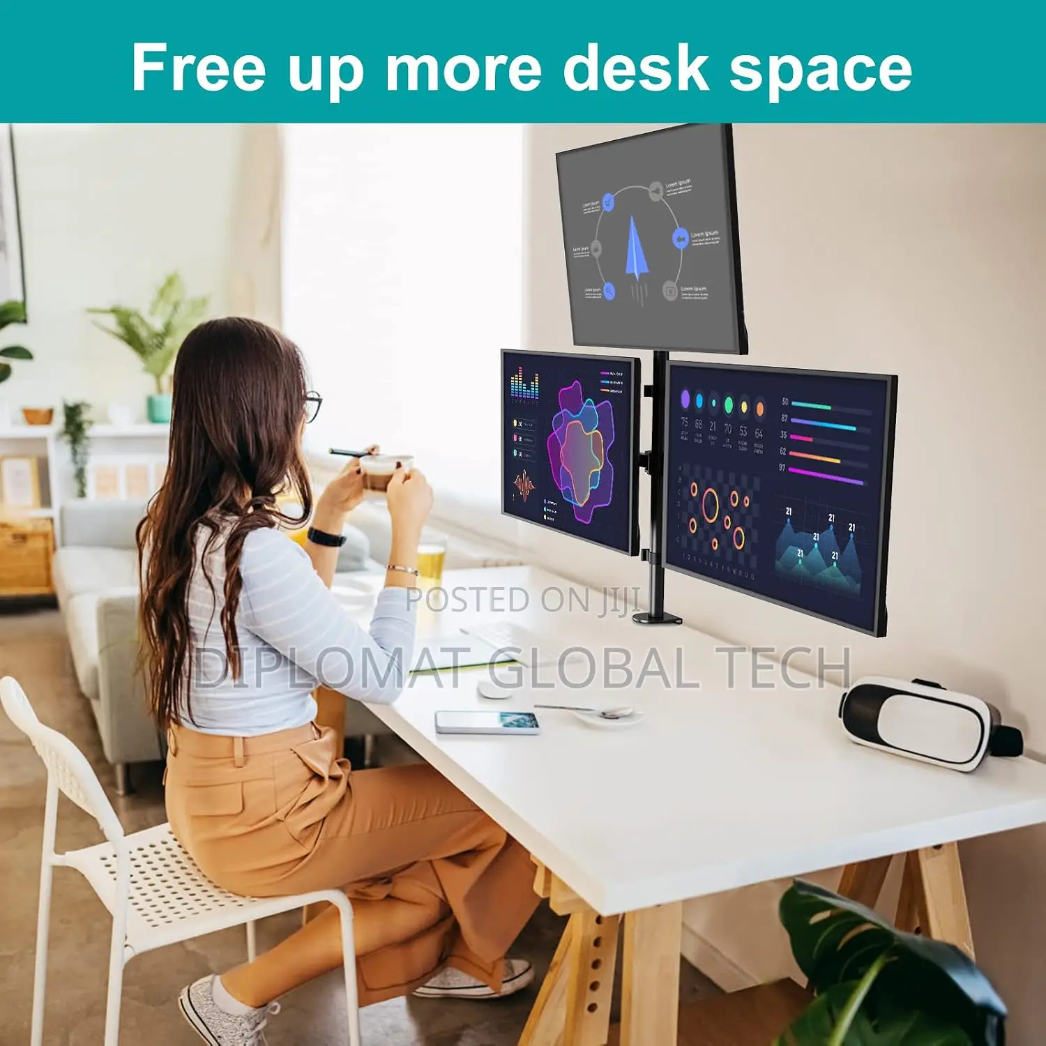 Heavy Duty All Mounted Monitor Stand for 15-33" Inch Monitors